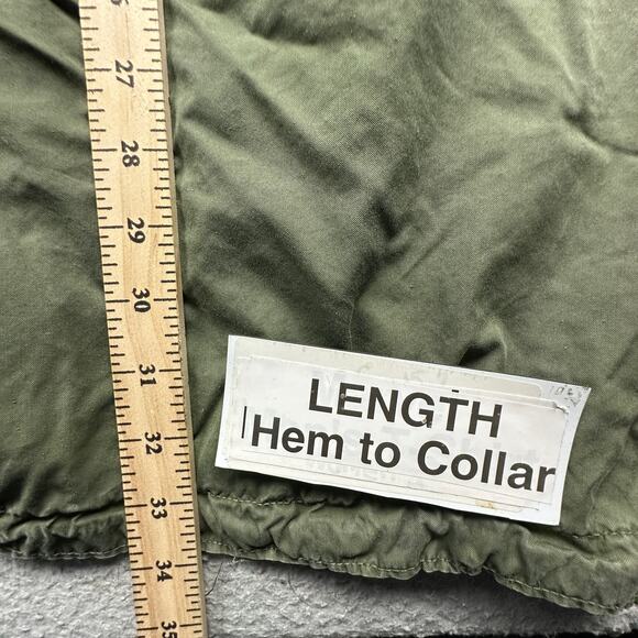 Vintage 70s US Army M-65 Fishtail Parka OG-107 Hood Jacket Small Cold Weather - Picture 7 of 16